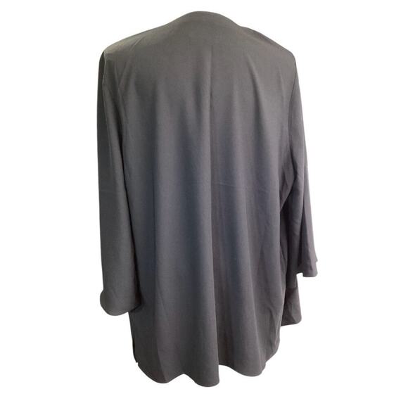 Isaac Mizrahi Live! Women's L Kimono Embroidered black - Picture 4 of 6